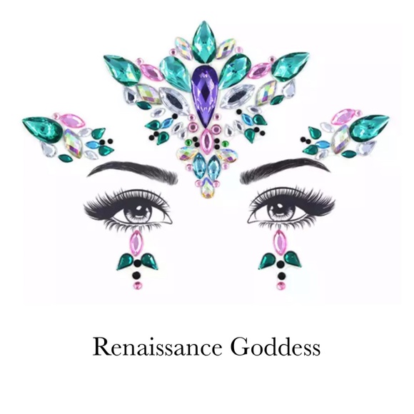 Rave Festival Crystal Rhinestone Face Jewels - Picture 14 of 16